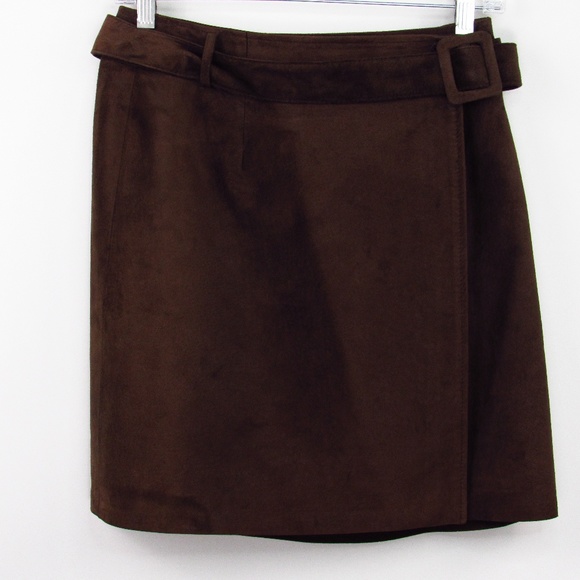 Ann Taylor Dresses & Skirts - Ann Taylor Womens Suede Skirt Size 6 Belt